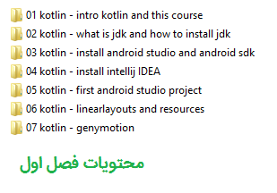 فصل اول دوره ی آموزش پروژه محور کاتلین سایت آواسام